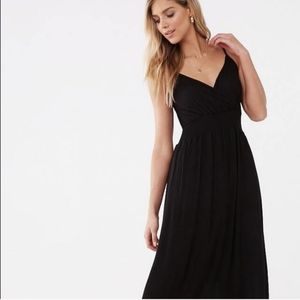 ISO FOREVER 21 black maxi surplice